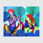 Radha Krishna - Modern Art