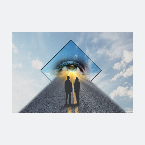 Urban Night Abstract Canvas