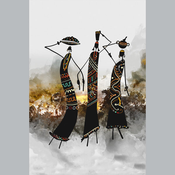 Grace of the Savannah - Tribal Silhouette