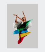 Chromatic Motion Ballerina Canvas