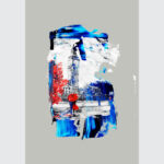 London Crimson Rain Abstract