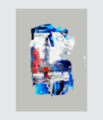 London Crimson Rain Abstract