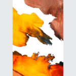 Solar Flare Abstract Pour