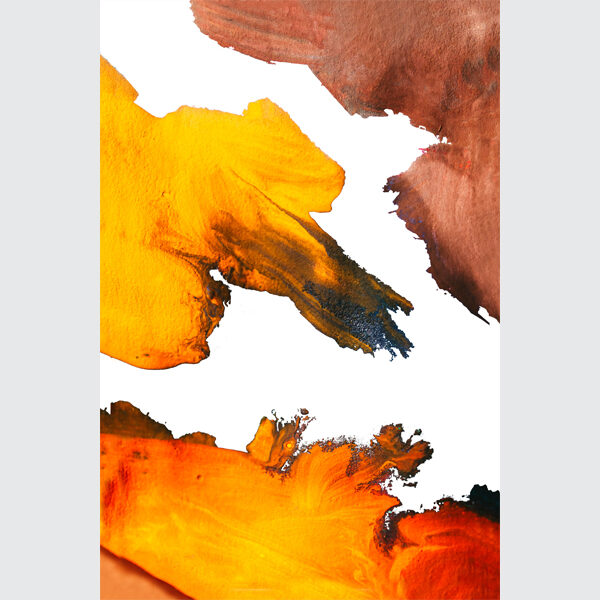 Solar Flare Abstract Pour