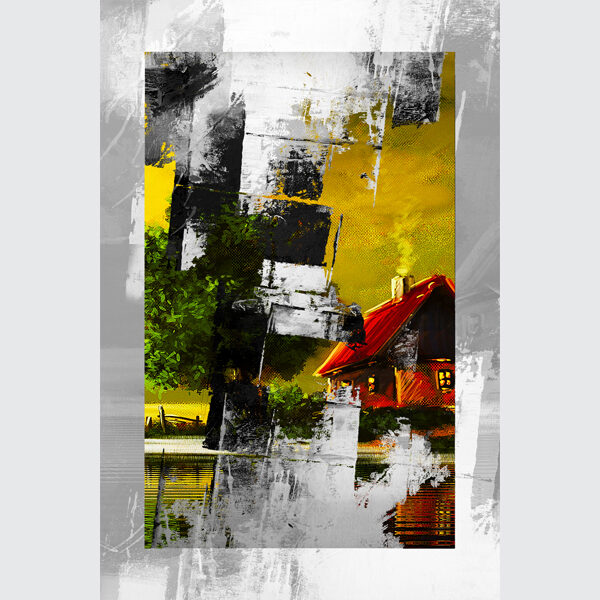 Golden Meadow Cottage Abstract