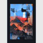 "Glitch Peak" Abstract Mountain