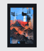 "Glitch Peak" Abstract Mountain