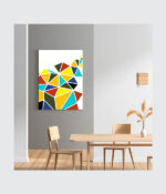 Prism Harmony Geometric Canvas Art - Image 3