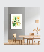 Golden Solstice Botanical Canvas - Image 3
