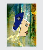 Dual Perspectives Cubist Portrait