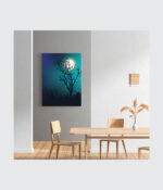 Midnight Silhouette Forest Canvas - Image 3
