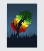 Spectrum Canopy Silhouette Canvas