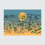 Urban Sunset Doodlescape