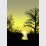 Golden Serenity Canvas Art