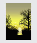 Golden Serenity Canvas Art