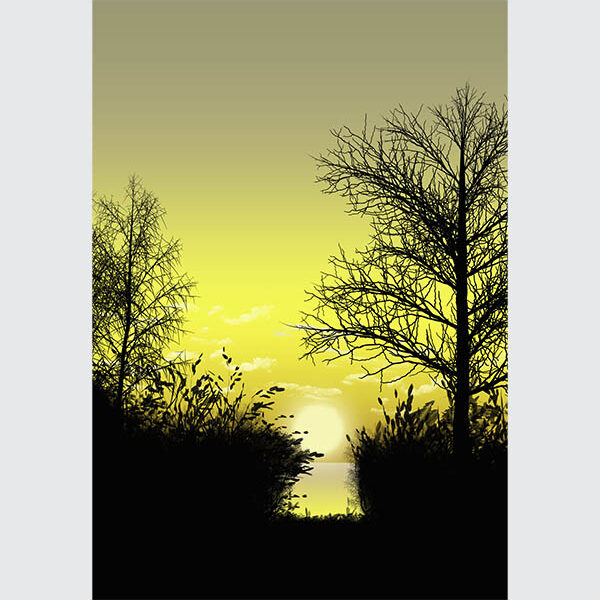 Golden Serenity Canvas Art