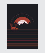 Minimal Sunset Horizon Canvas