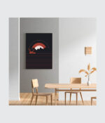Minimal Sunset Horizon Canvas - Image 3