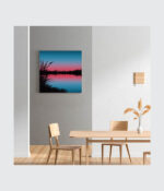 "Twilight Reflection" Serene Lakefront - Image 3