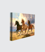Wild Spirits: Galloping Stallions Canvas - 3 Horses - Image 2