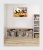 Wild Spirits: Galloping Stallions Canvas - 3 Horses - Image 3