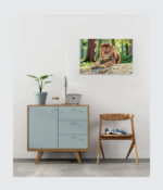 Sun-Drenched Lion Impressionist Canvas - Image 3