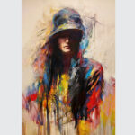 Urban Shadow: Abstract Hooded Portrait