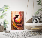 Rhythmic Radiance: Palette Knife Dancer Canvas - Image 3