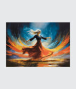 Celestial Dance: Whirling Spirit Canvas Art