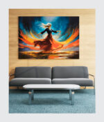 Celestial Dance: Whirling Spirit Canvas Art - Image 3