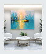 Golden Wake: Reflections in Turquoise - Image 3