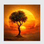 The Sentinel's Sunset Solitude