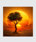 The Sentinel's Sunset Solitude