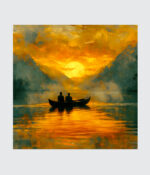 Silent Voyage at Sunset
