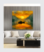 Silent Voyage at Sunset - Image 3