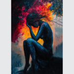 Internal Ember: Moody Abstract Figure