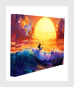 Golden Wave at Sunset - Image 3