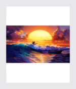 Golden Wave at Sunset