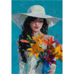 Lilies in Silence: The Teal Bloom