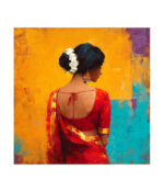 Ghunghat of Grace: The Red Saree Muse