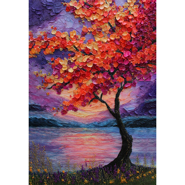 Crimson Bloom at Twilight