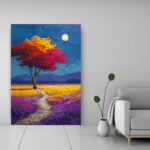 Moonlit Lavender Path - Image 3