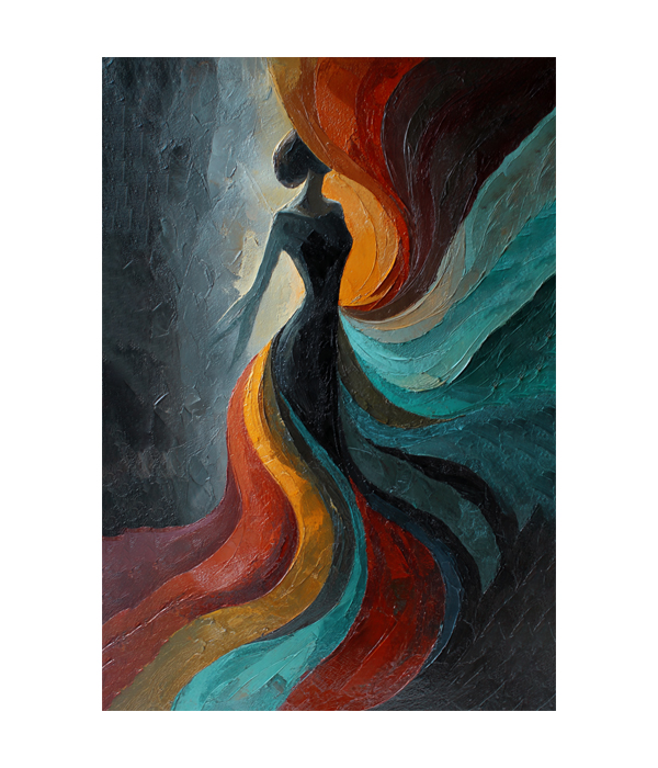 M181 portrait_ 45x65 Modern art_A Gala of the Soul - Image 1