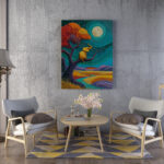 Golden Elephant Under the Moon - Image 3