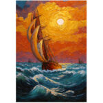 Sailing the Amber Sunset