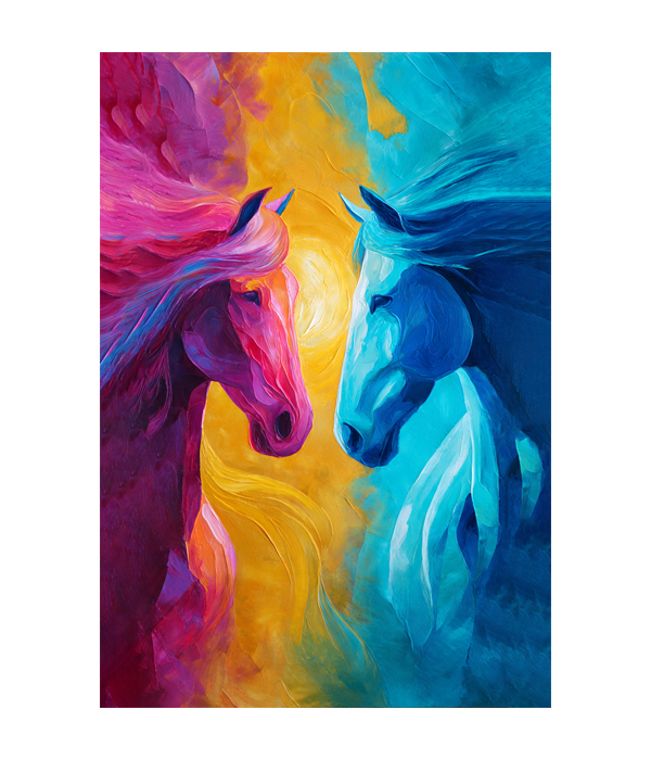 M195 portrait_ 45x65 Modern art_A Clash of Elements - Image 1
