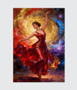 Cosmic Rhythm in Crimson
