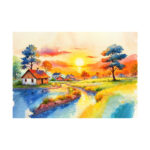 Sunset River Harmony