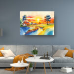 Sunset River Harmony - Image 3