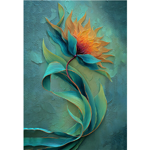 Radiant Teal Lotus